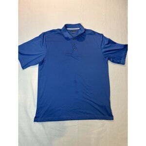 Pebble Beach performance polo men L blue short sleeve Polo Short
